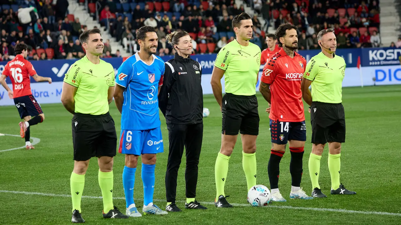 Partido de La Liga EA Sports entre CA Osasuna y Atl&eacute;tico Madrid disputado en el estadio de El Sadar en Pamplona. I&Ntilde;IGO ALZUGARAY
