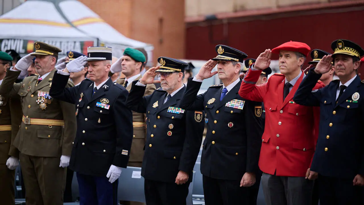 La Guardia Civil de Navarra celebra el 182 aniversario de su Fundaci&oacute;n en Pamplona. PABLO LASAOSA