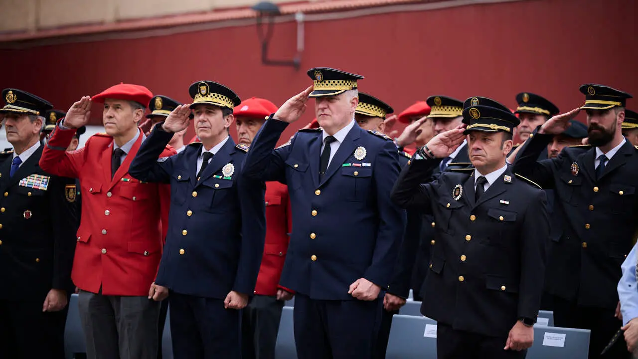 La Guardia Civil de Navarra celebra el 182 aniversario de su Fundaci&oacute;n en Pamplona. PABLO LASAOSA