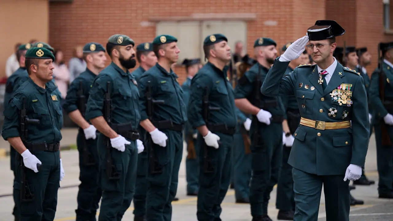 La Guardia Civil de Navarra celebra el 182 aniversario de su Fundaci&oacute;n en Pamplona. PABLO LASAOSA