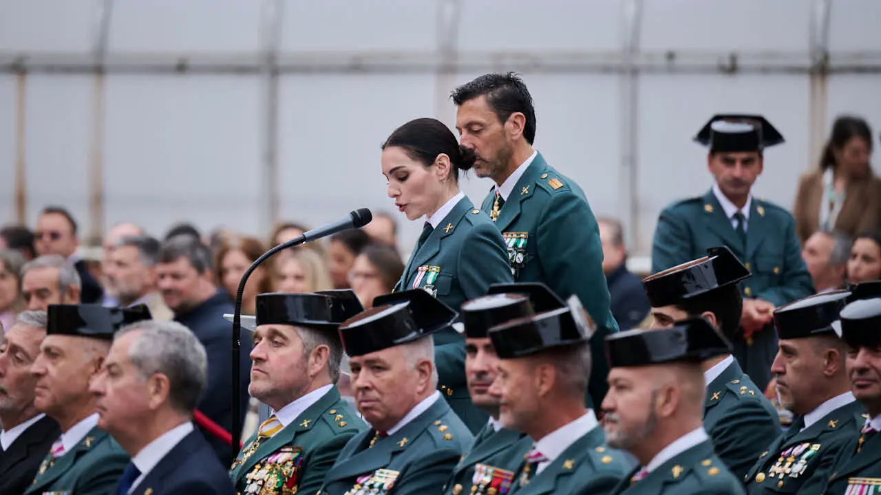 La Guardia Civil de Navarra celebra el 182 aniversario de su Fundaci&oacute;n en Pamplona. PABLO LASAOSA