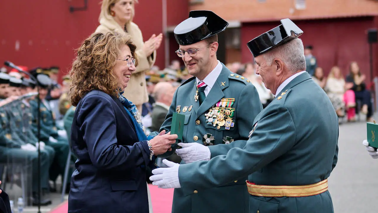 La Guardia Civil de Navarra celebra el 182 aniversario de su Fundaci&oacute;n en Pamplona. PABLO LASAOSA
