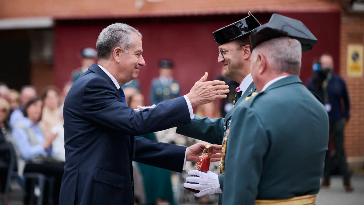 La Guardia Civil de Navarra celebra el 182 aniversario de su Fundaci&oacute;n en Pamplona. PABLO LASAOSA