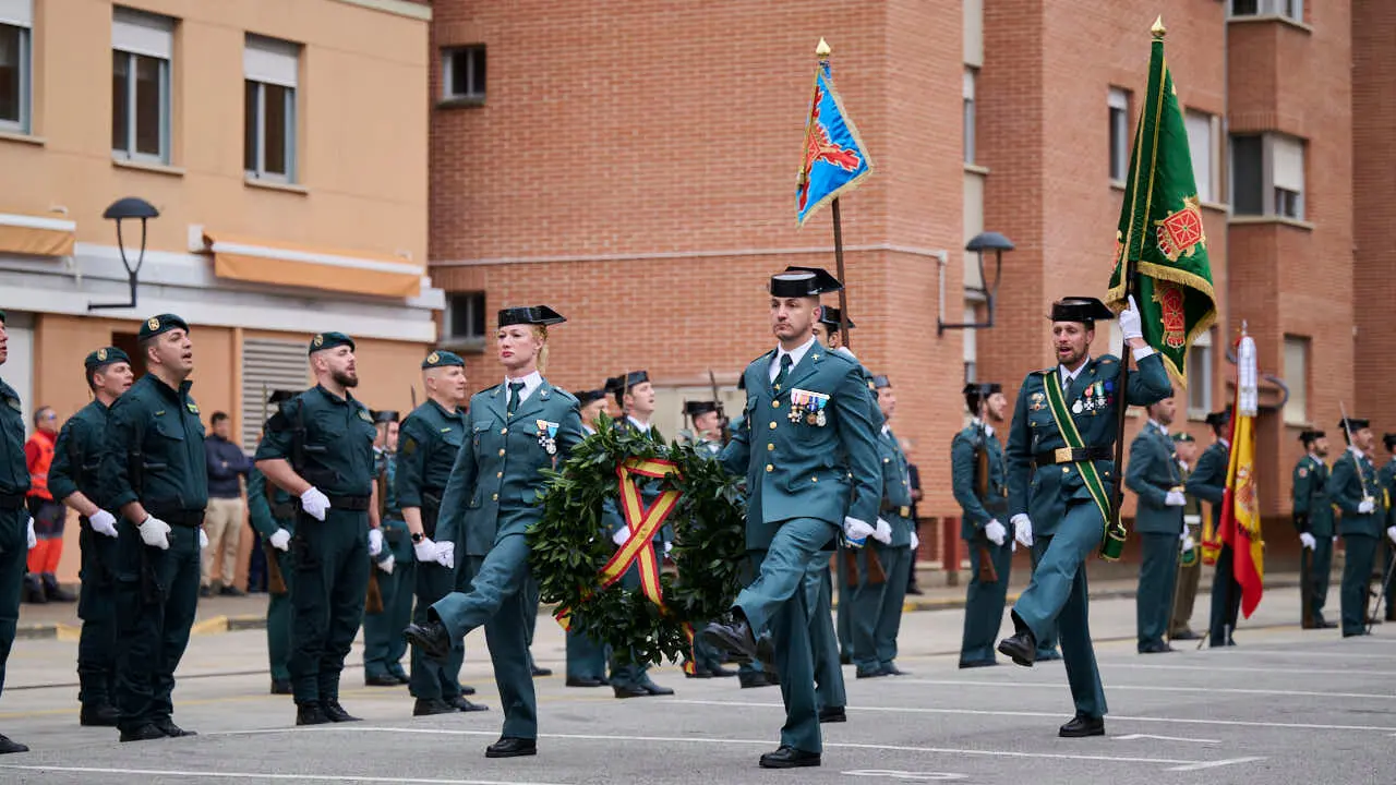 La Guardia Civil de Navarra celebra el 182 aniversario de su Fundaci&oacute;n en Pamplona. PABLO LASAOSA