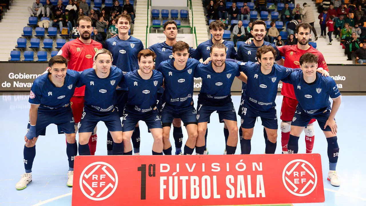 Partido de la Primera Divisi&oacute;n de F&uacute;tbol Sala entre Osasuna Magna Xota y C&oacute;rdoba Patrimonio de la Humanidad disputado en el pabell&oacute;n Anaitasuna. I&Ntilde;IGO ALZUGARAY