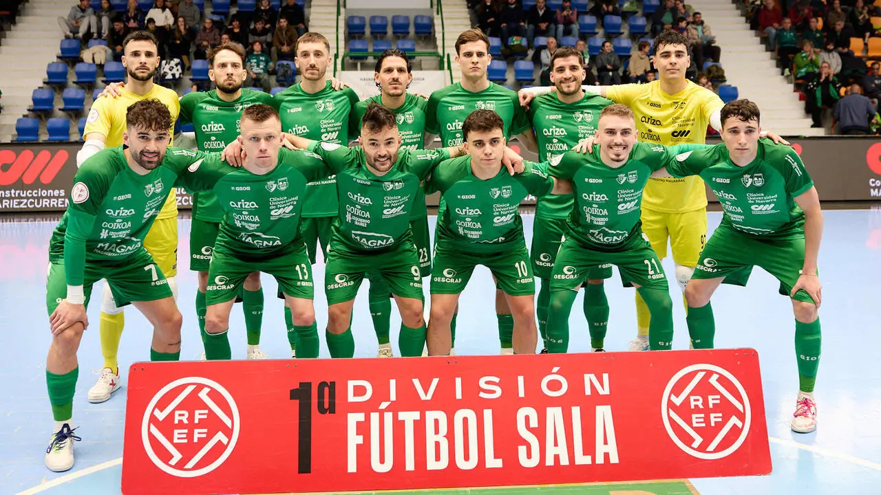 Partido de la Primera Divisi&oacute;n de F&uacute;tbol Sala entre Osasuna Magna Xota y C&oacute;rdoba Patrimonio de la Humanidad disputado en el pabell&oacute;n Anaitasuna. I&Ntilde;IGO ALZUGARAY