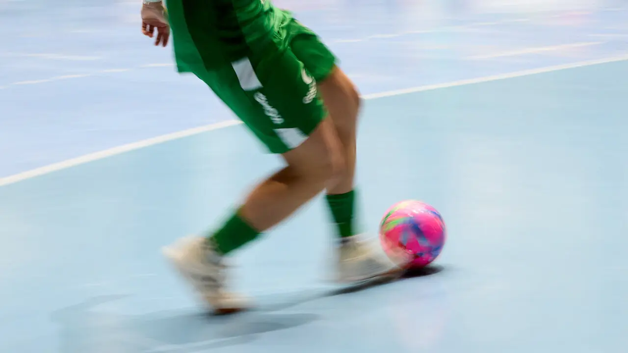 Partido de la Primera Divisi&oacute;n de F&uacute;tbol Sala entre Osasuna Magna Xota y C&oacute;rdoba Patrimonio de la Humanidad disputado en el pabell&oacute;n Anaitasuna. I&Ntilde;IGO ALZUGARAY