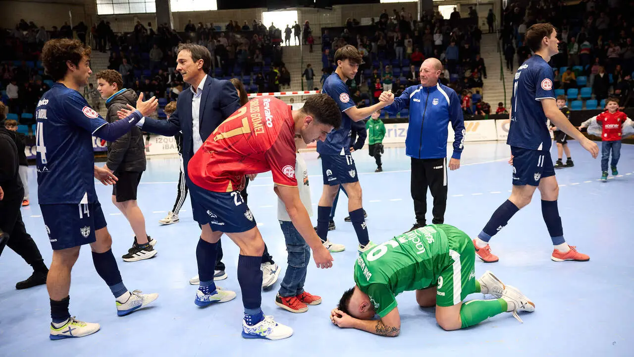 Partido de la Primera Divisi&oacute;n de F&uacute;tbol Sala entre Osasuna Magna Xota y C&oacute;rdoba Patrimonio de la Humanidad disputado en el pabell&oacute;n Anaitasuna. I&Ntilde;IGO ALZUGARAY