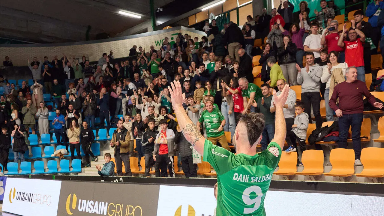 Partido de la Primera Divisi&oacute;n de F&uacute;tbol Sala entre Osasuna Magna Xota y C&oacute;rdoba Patrimonio de la Humanidad disputado en el pabell&oacute;n Anaitasuna. I&Ntilde;IGO ALZUGARAY