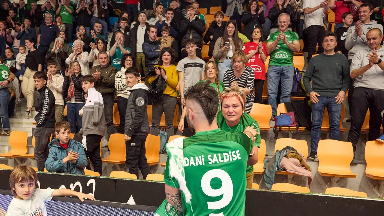 Partido de la Primera Divisi&oacute;n de F&uacute;tbol Sala entre Osasuna Magna Xota y C&oacute;rdoba Patrimonio de la Humanidad disputado en el pabell&oacute;n Anaitasuna. I&Ntilde;IGO ALZUGARAY