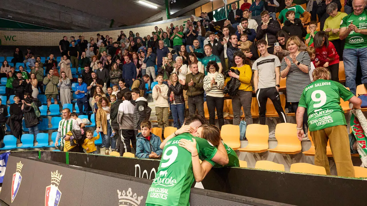 Partido de la Primera Divisi&oacute;n de F&uacute;tbol Sala entre Osasuna Magna Xota y C&oacute;rdoba Patrimonio de la Humanidad disputado en el pabell&oacute;n Anaitasuna. I&Ntilde;IGO ALZUGARAY