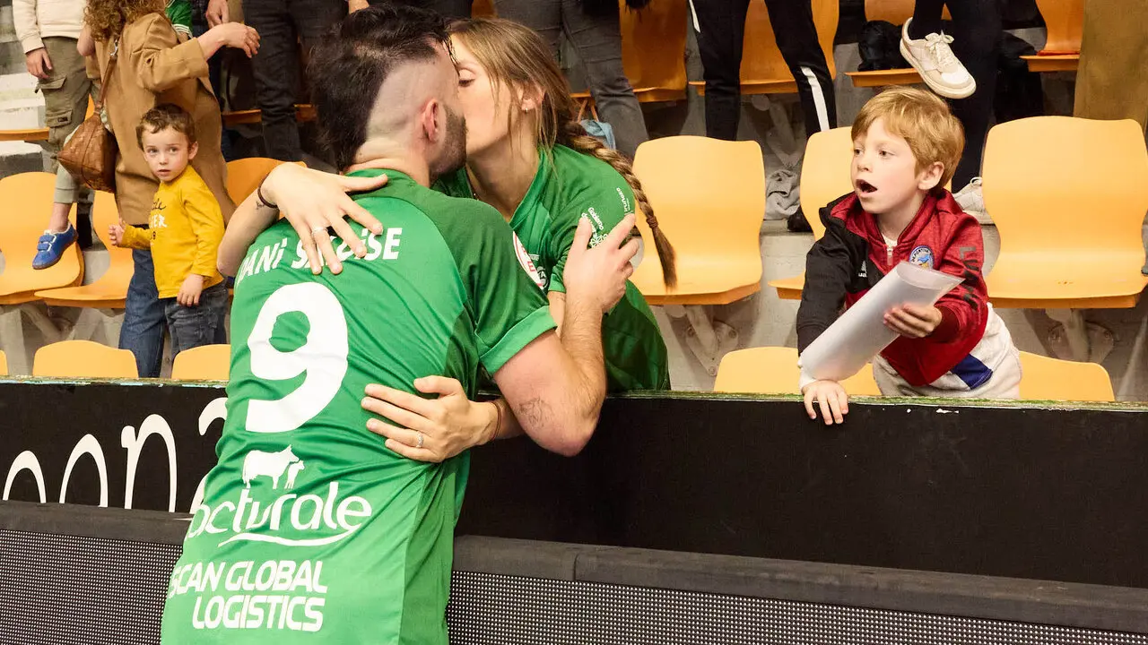 Partido de la Primera Divisi&oacute;n de F&uacute;tbol Sala entre Osasuna Magna Xota y C&oacute;rdoba Patrimonio de la Humanidad disputado en el pabell&oacute;n Anaitasuna. I&Ntilde;IGO ALZUGARAY