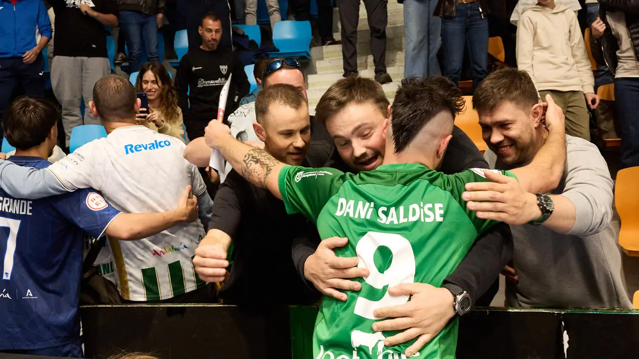 Partido de la Primera Divisi&oacute;n de F&uacute;tbol Sala entre Osasuna Magna Xota y C&oacute;rdoba Patrimonio de la Humanidad disputado en el pabell&oacute;n Anaitasuna. I&Ntilde;IGO ALZUGARAY