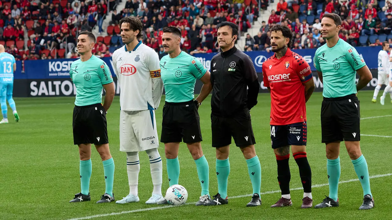 Partido de La Liga EA Sports entre CA Osasuna y RCD Espanyol disputado en el estadio de El Sadar en Pamplona. I&Ntilde;IGO ALZUGARAY