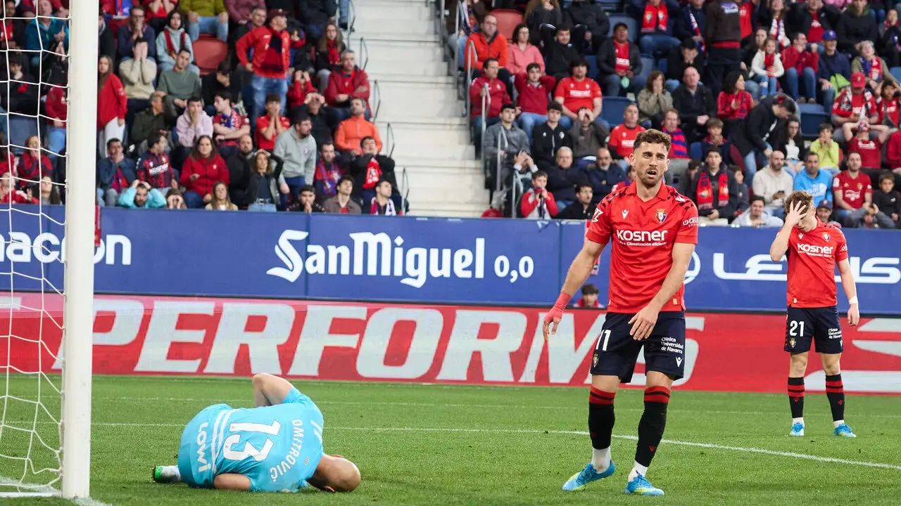 Partido de La Liga EA Sports entre CA Osasuna y RCD Espanyol disputado en el estadio de El Sadar en Pamplona. I&Ntilde;IGO ALZUGARAY