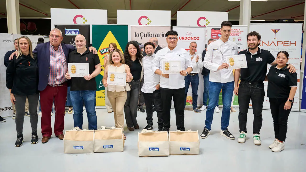 Fallo del concurso y entrega de diplomas de la IX Semana de la Croqueta de Navarra. PABLO LASAOSA
