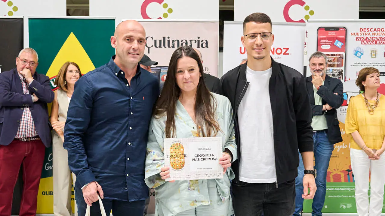 Fallo del concurso y entrega de diplomas de la IX Semana de la Croqueta de Navarra. PABLO LASAOSA