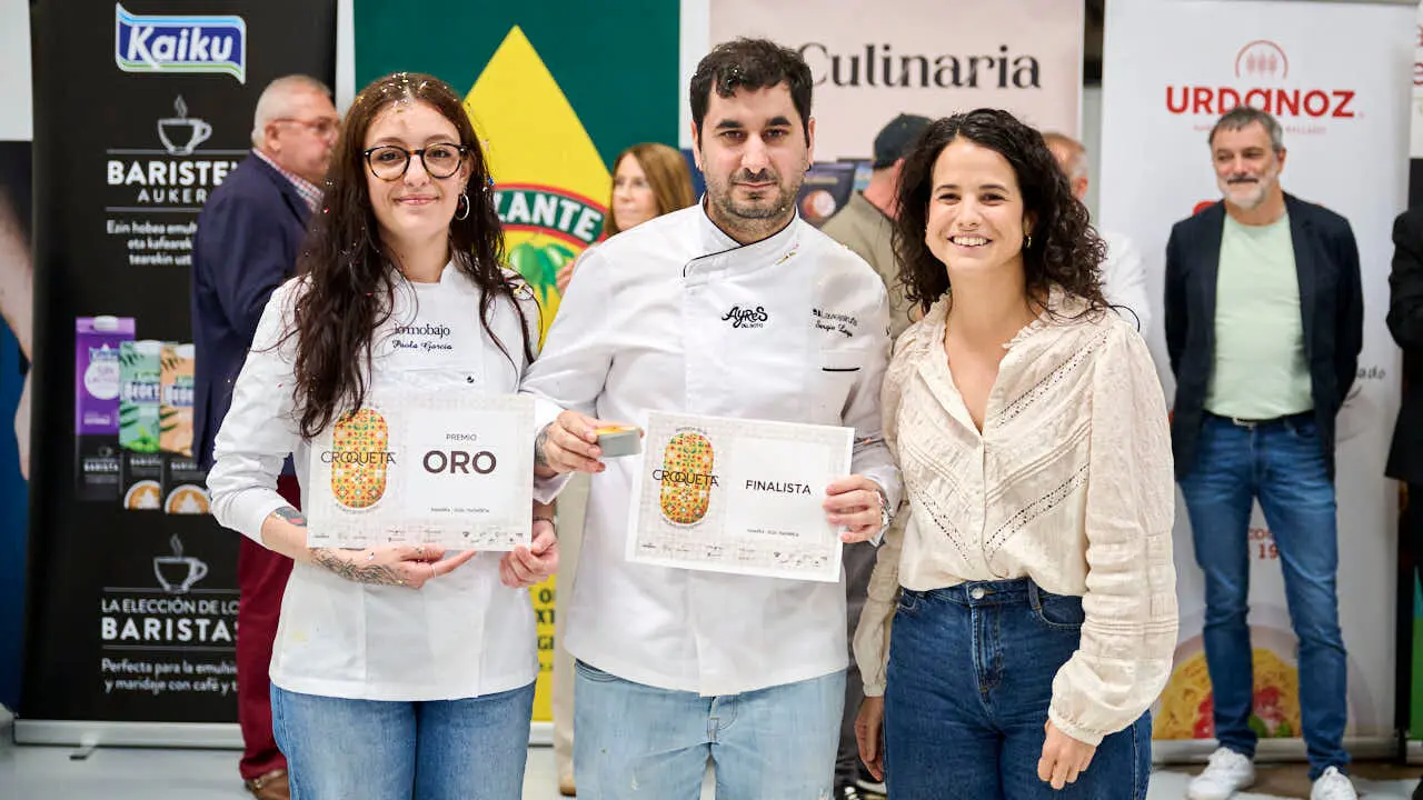 Fallo del concurso y entrega de diplomas de la IX Semana de la Croqueta de Navarra. PABLO LASAOSA