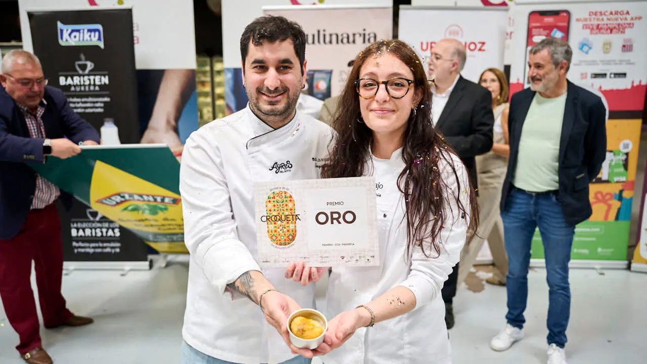 Fallo del concurso y entrega de diplomas de la IX Semana de la Croqueta de Navarra. PABLO LASAOSA