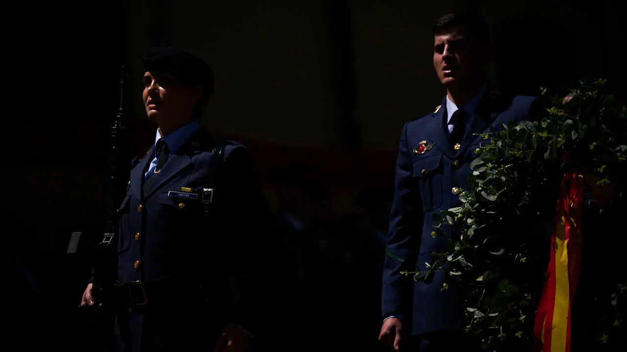 Acto Institucional del &ldquo;D&iacute;a de la Delegaci&oacute;n de Defensa en la Comunidad Foral de Navarra&rdquo;, en el que se reconoce a la Federaci&oacute;n de Casas Regionales en Navarra como al Jefe Superior de Polic&iacute;a Nacional de Navarra. PABLO LASAOSA