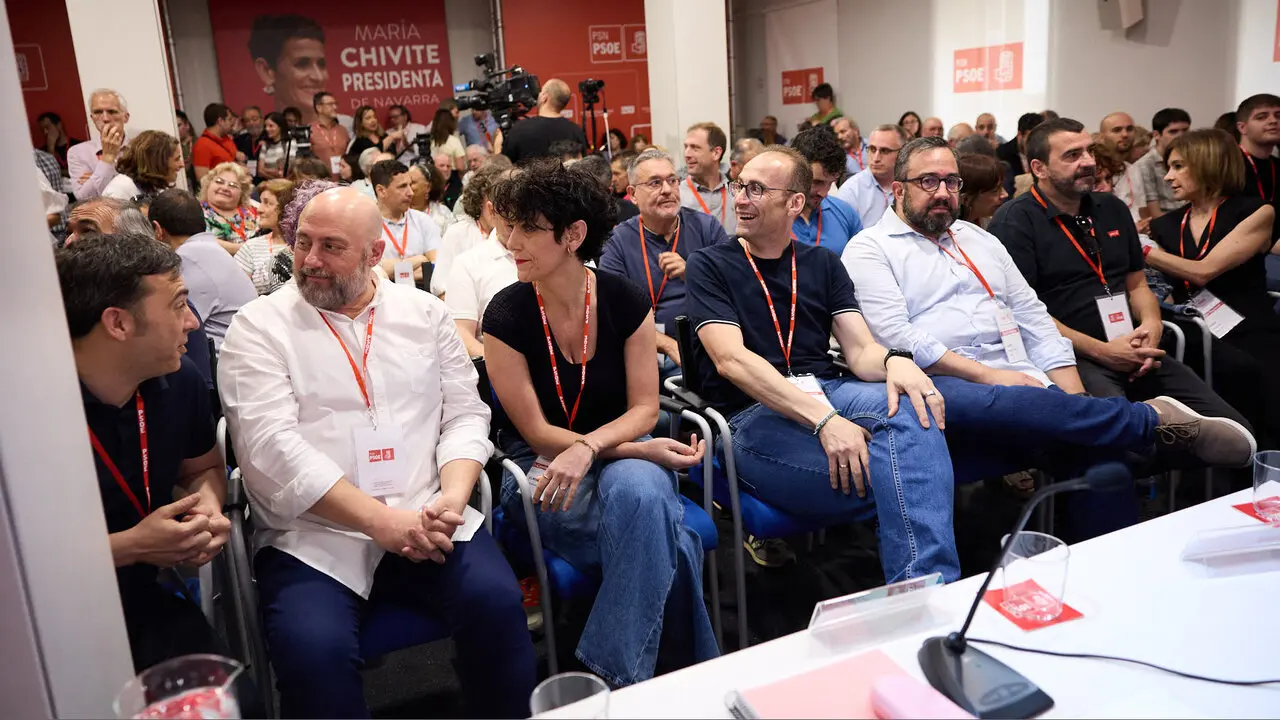 La secretaria general del PSN-PSOE, Mar&iacute;a Chivite, interviene en el Comit&eacute; Regional del partido. NAVARRA.COM