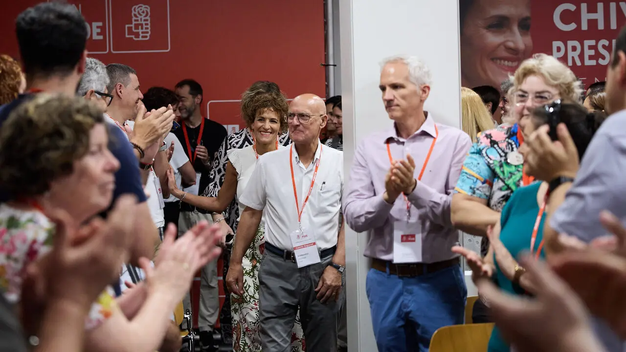 La secretaria general del PSN-PSOE, Mar&iacute;a Chivite, interviene en el Comit&eacute; Regional del partido. NAVARRA.COM