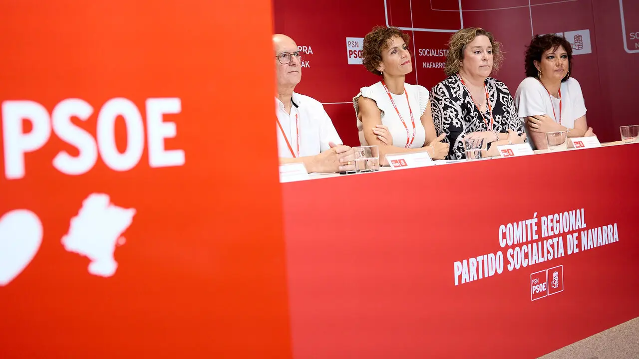 La secretaria general del PSN-PSOE, Mar&iacute;a Chivite, interviene en el Comit&eacute; Regional del partido. NAVARRA.COM