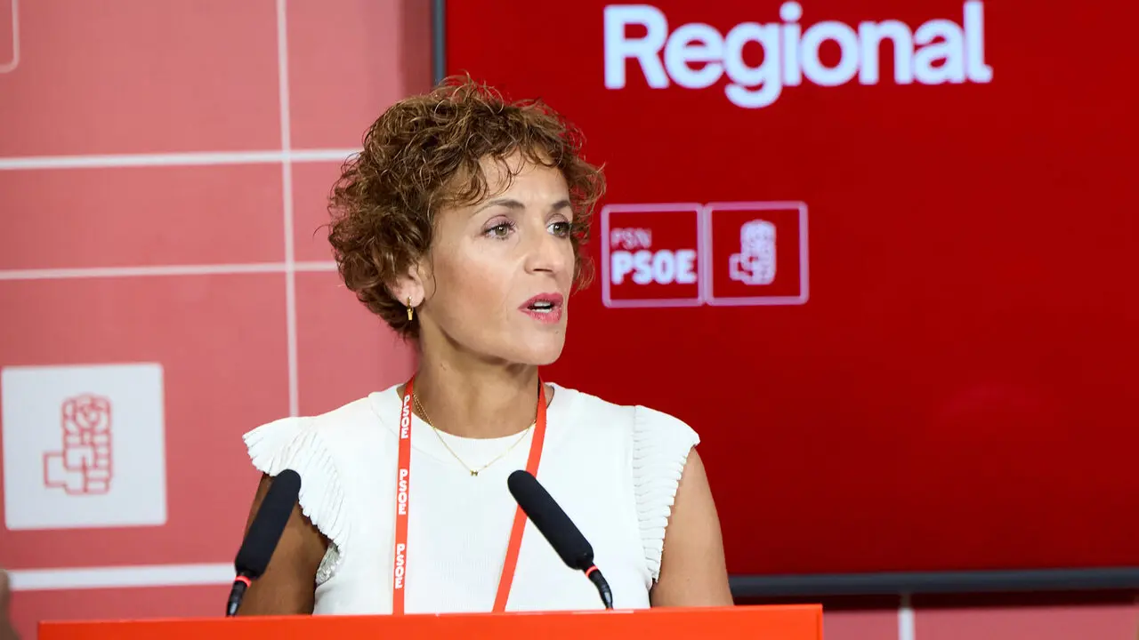 La secretaria general del PSN-PSOE, Mar&iacute;a Chivite, interviene en el Comit&eacute; Regional del partido. NAVARRA.COM
