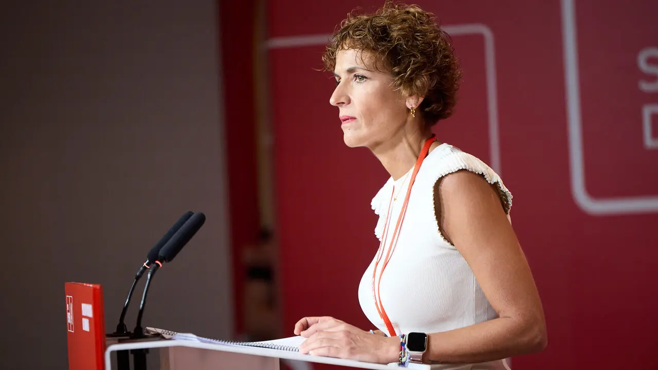 La secretaria general del PSN-PSOE, Mar&iacute;a Chivite, interviene en el Comit&eacute; Regional del partido. NAVARRA.COM