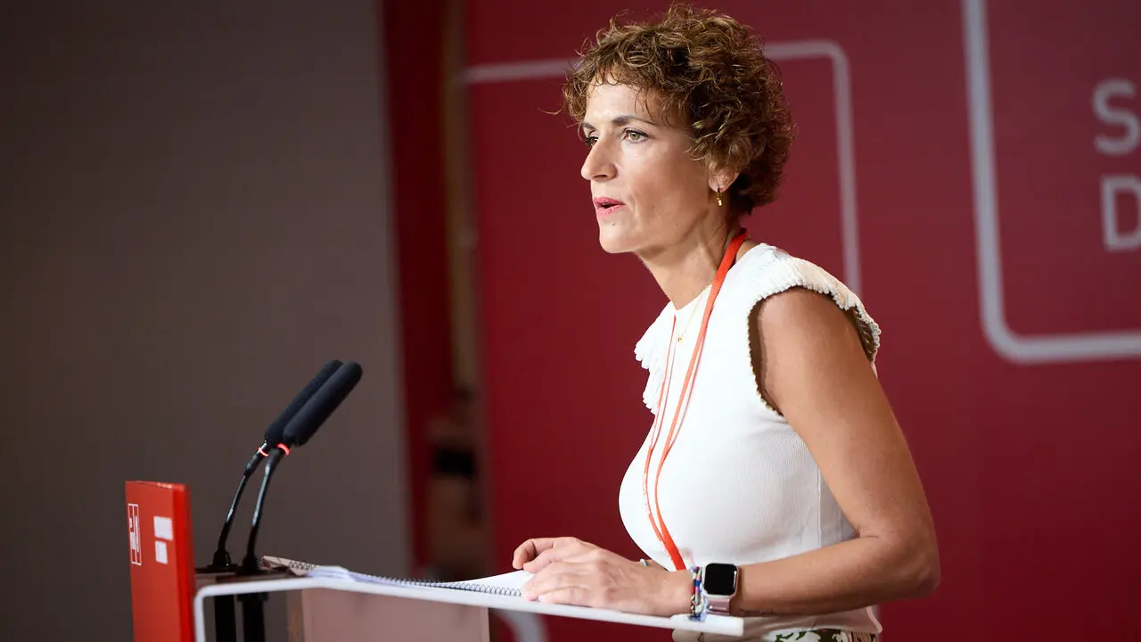 La secretaria general del PSN-PSOE, Mar&iacute;a Chivite, interviene en el Comit&eacute; Regional del partido. NAVARRA.COM