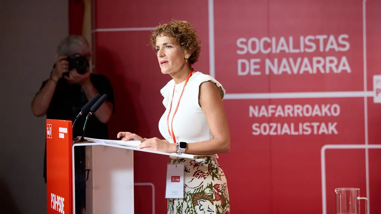 La secretaria general del PSN-PSOE, Mar&iacute;a Chivite, interviene en el Comit&eacute; Regional del partido. NAVARRA.COM
