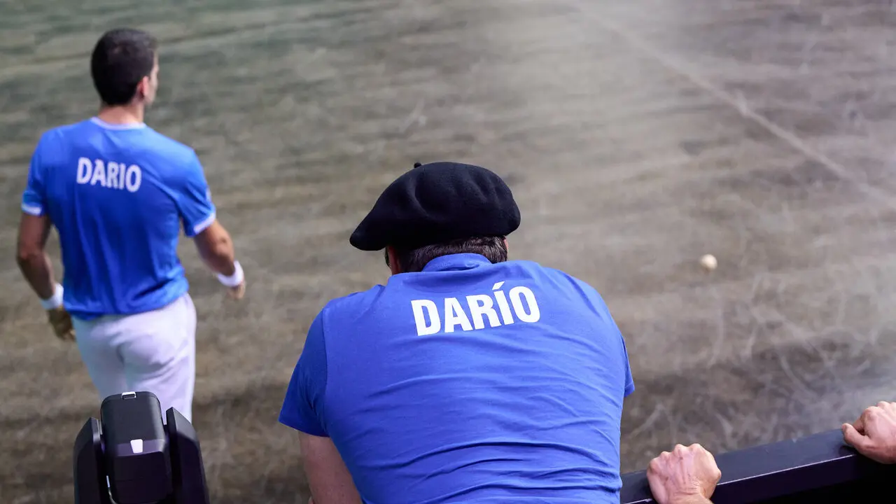 Final del Campeonato Manomanista de pelota vasca entre I&ntilde;aki Artola y Dar&iacute;o G&oacute;mez disputada en el pabell&oacute;n Navarra Arena de Pamplona. I&Ntilde;IGO ALZUGARAY
