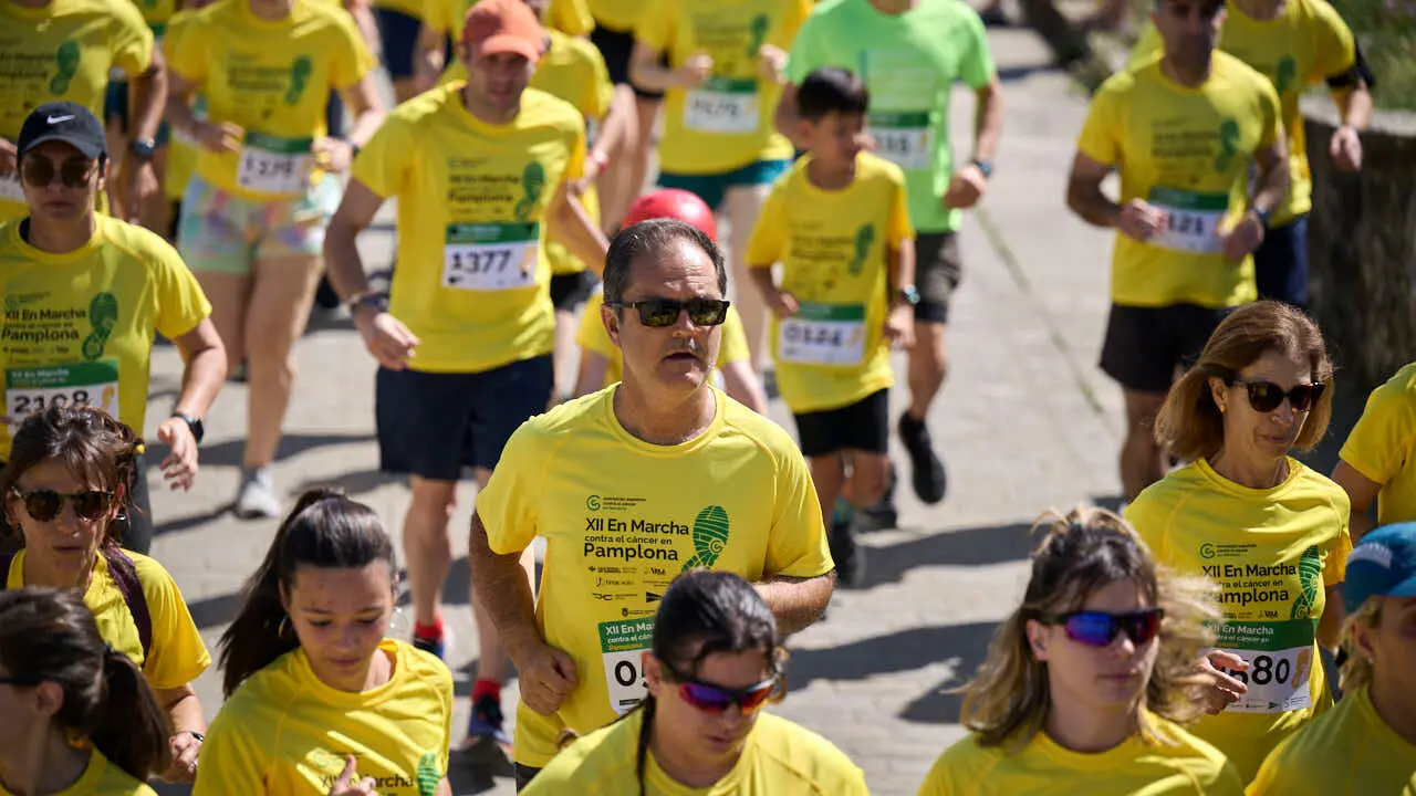 XII Marcha Contra el C&aacute;ncer en Pamplona. PABLO LASAOSA