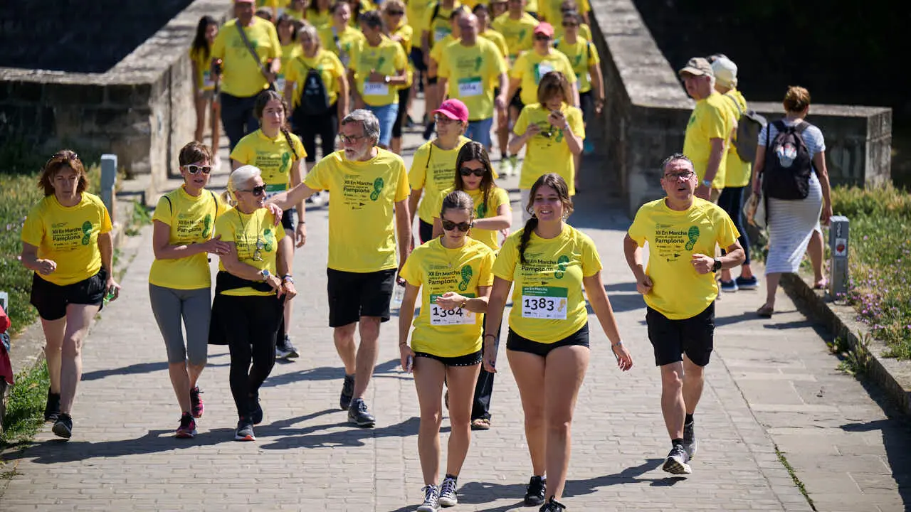 XII Marcha Contra el C&aacute;ncer en Pamplona. PABLO LASAOSA