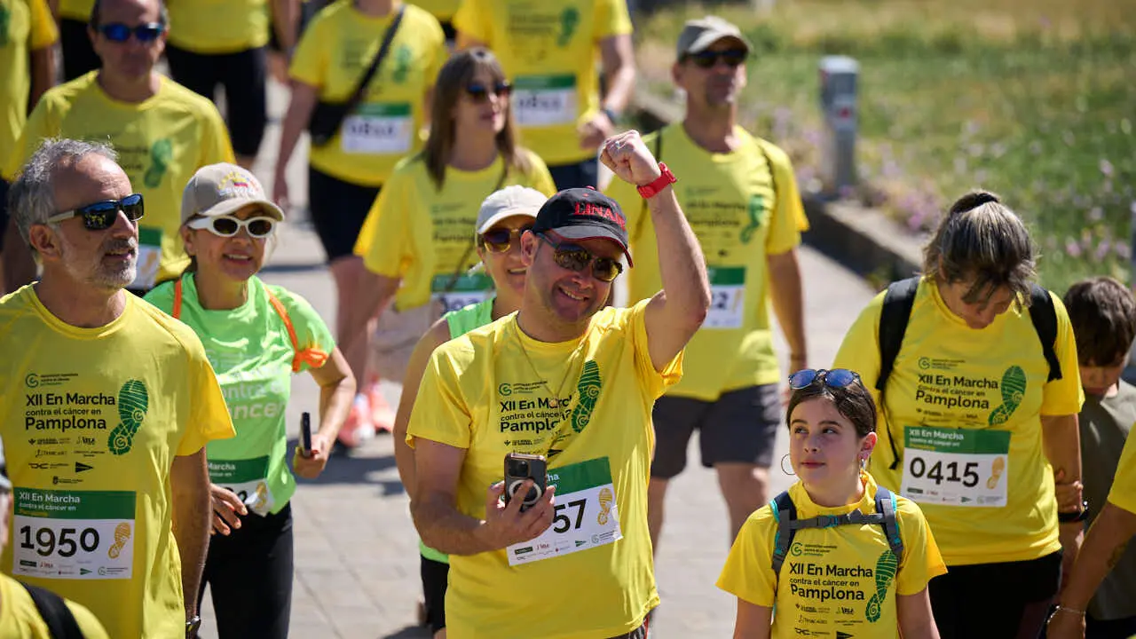 XII Marcha Contra el C&aacute;ncer en Pamplona. PABLO LASAOSA