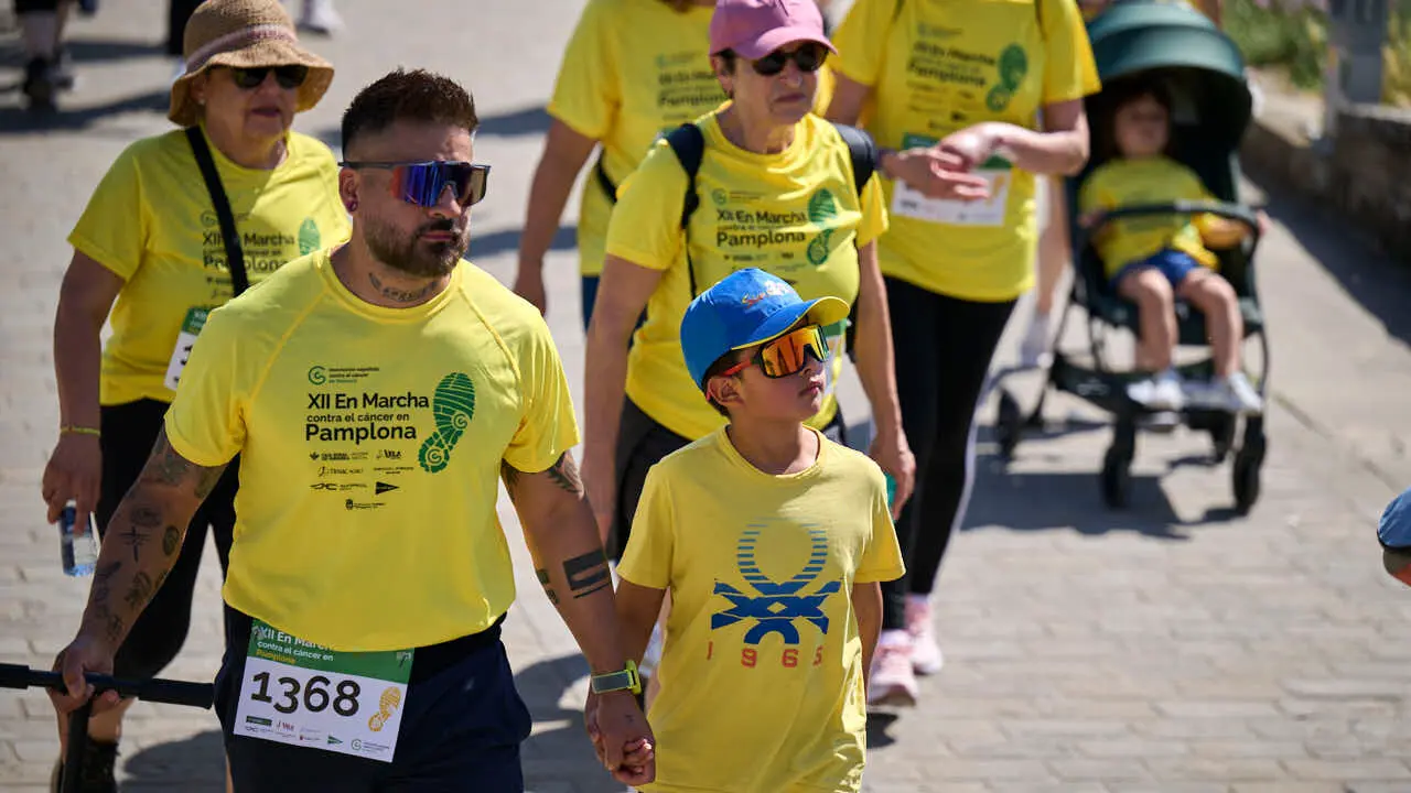 XII Marcha Contra el C&aacute;ncer en Pamplona. PABLO LASAOSA