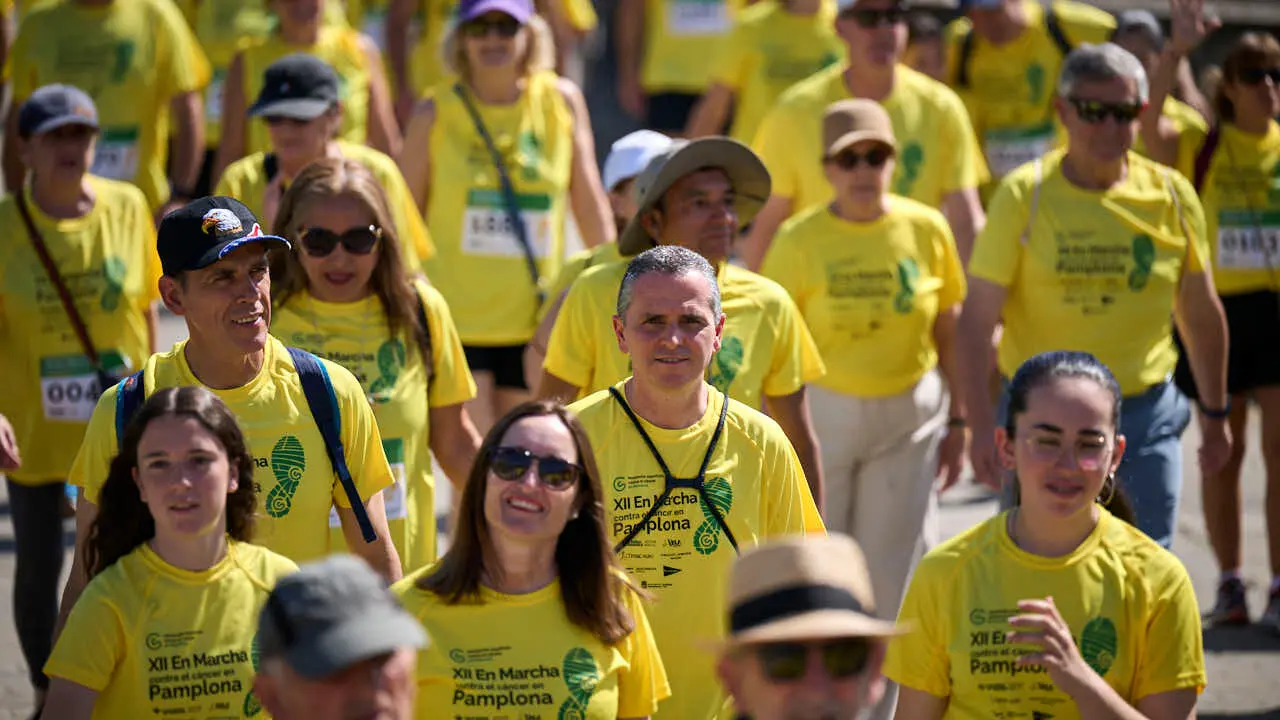 XII Marcha Contra el C&aacute;ncer en Pamplona. PABLO LASAOSA