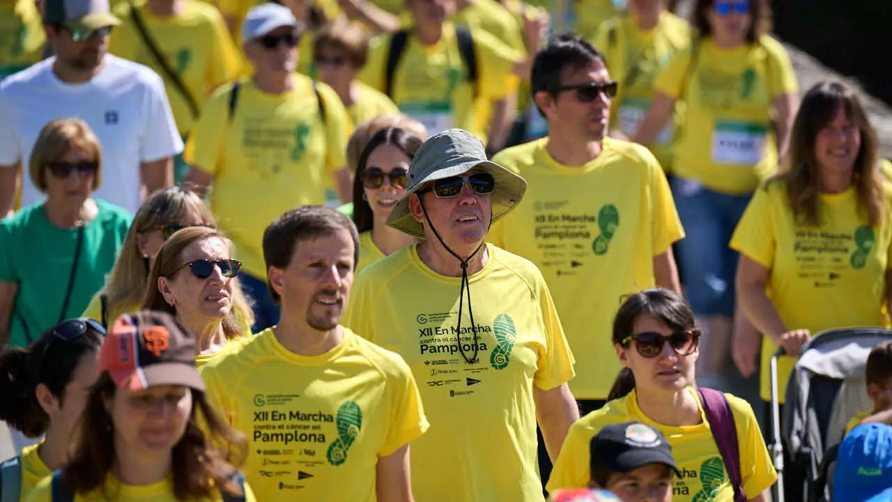 XII Marcha Contra el C&aacute;ncer en Pamplona. PABLO LASAOSA