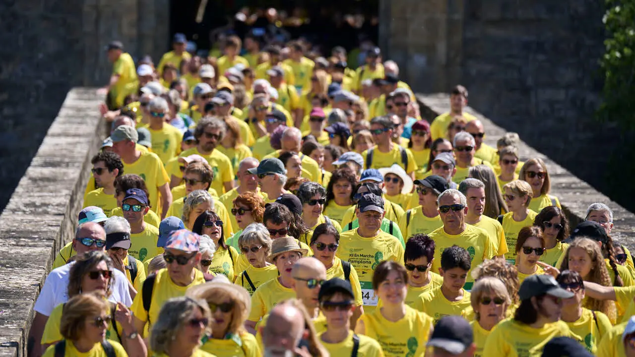 XII Marcha Contra el C&aacute;ncer en Pamplona. PABLO LASAOSA