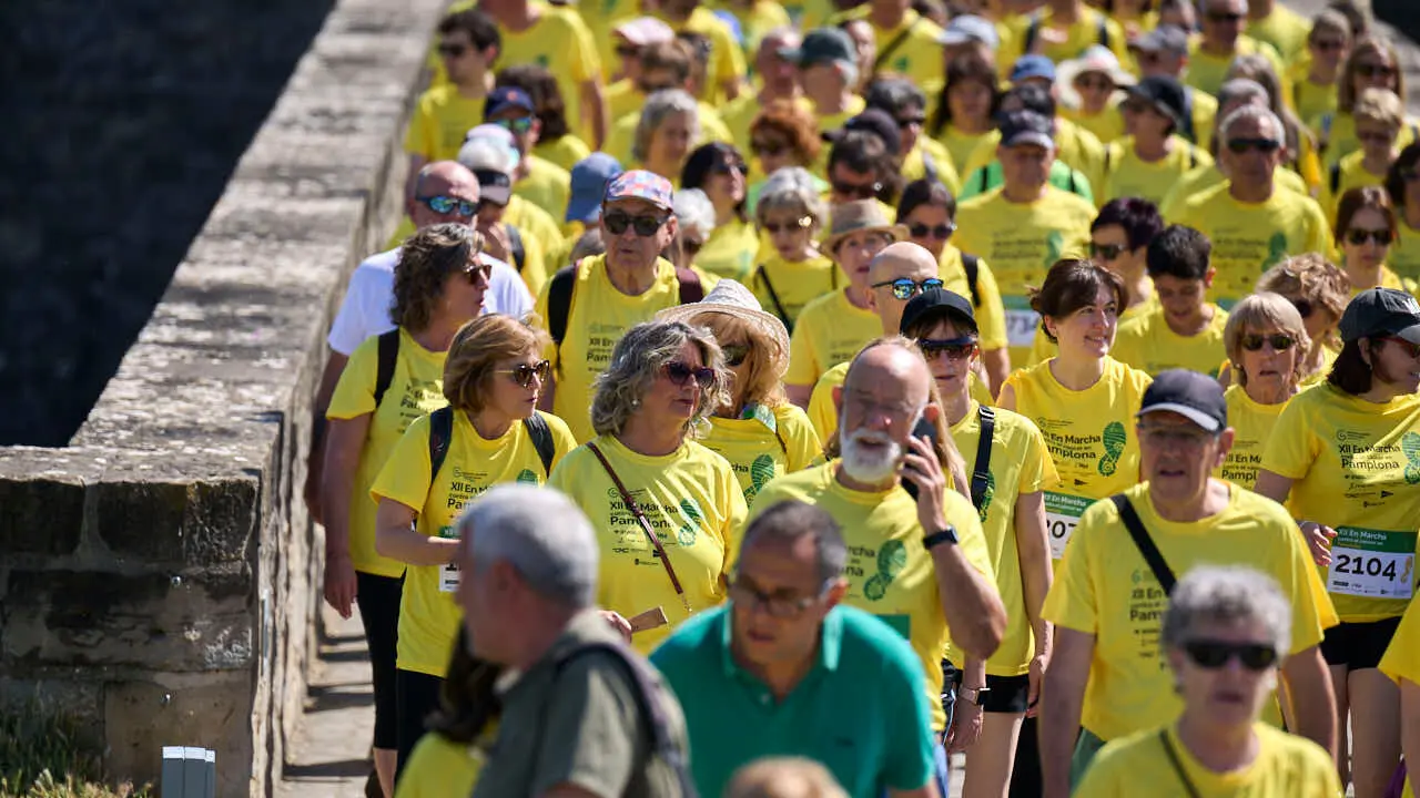 XII Marcha Contra el C&aacute;ncer en Pamplona. PABLO LASAOSA