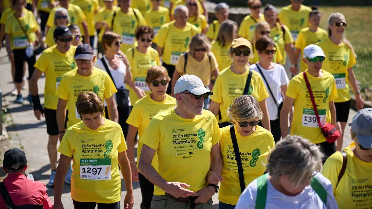 XII Marcha Contra el C&aacute;ncer en Pamplona. PABLO LASAOSA