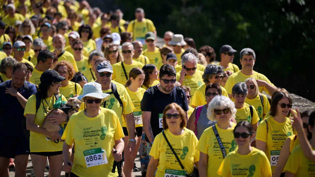 XII Marcha Contra el C&aacute;ncer en Pamplona. PABLO LASAOSA