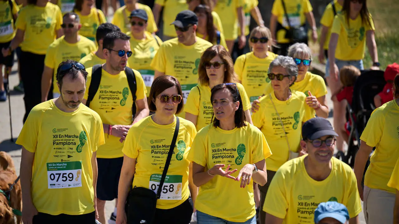 XII Marcha Contra el C&aacute;ncer en Pamplona. PABLO LASAOSA