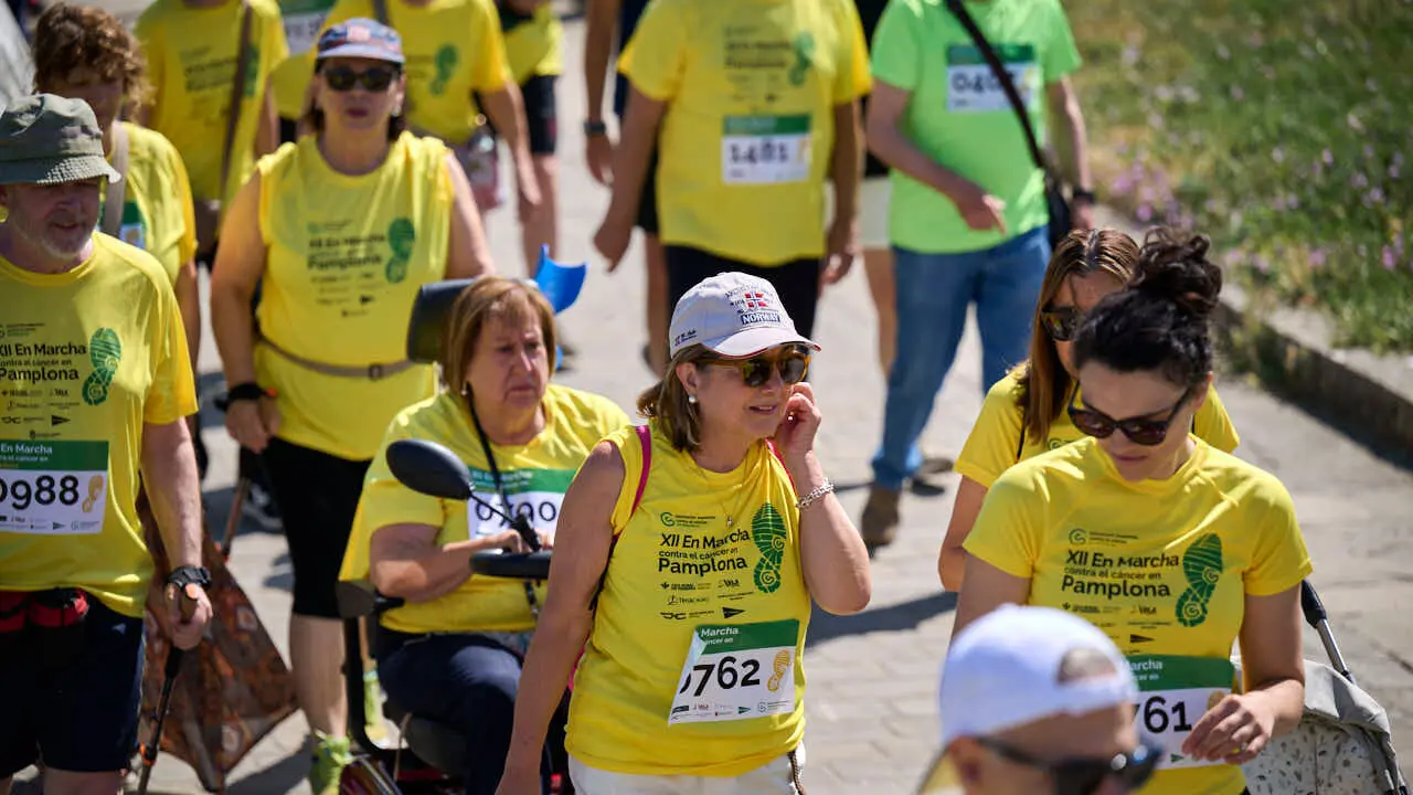 XII Marcha Contra el C&aacute;ncer en Pamplona. PABLO LASAOSA