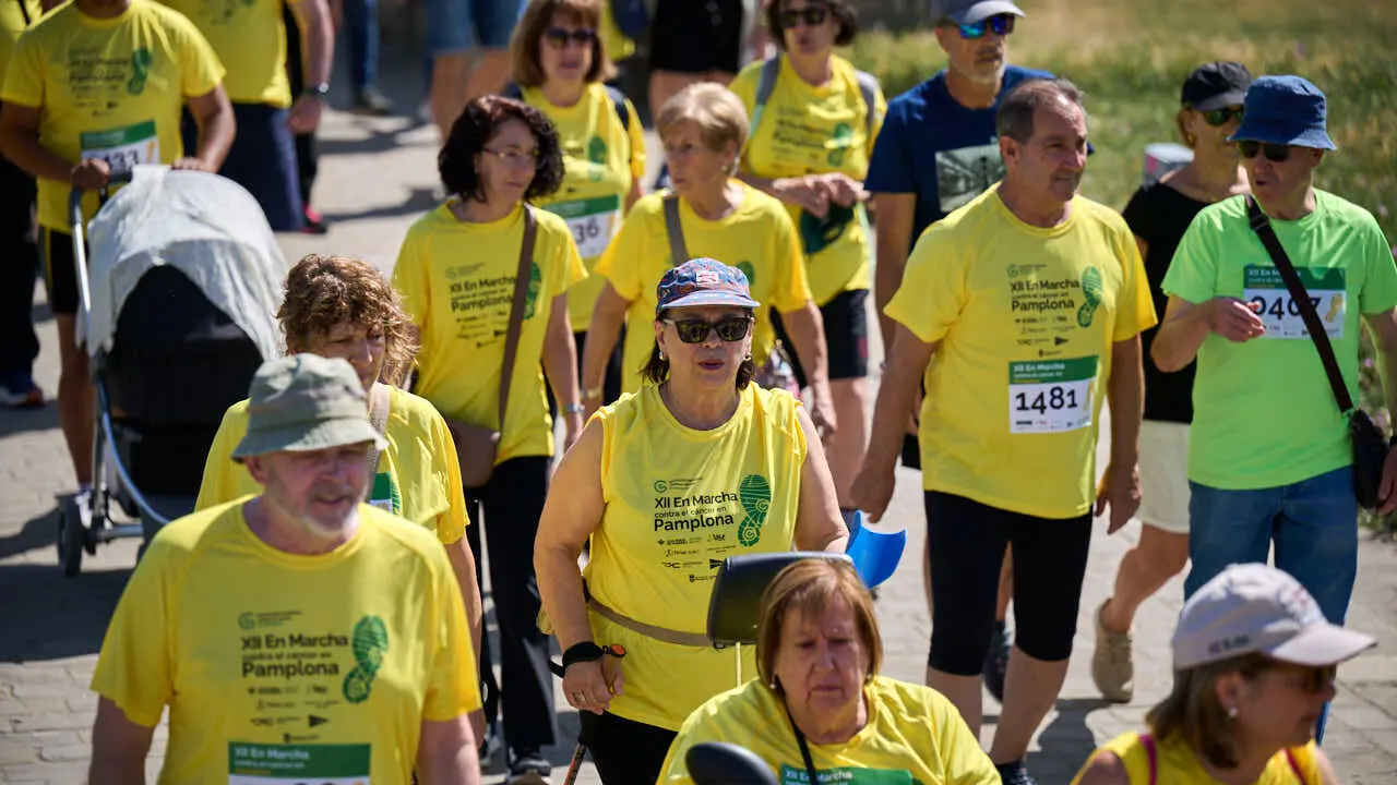 XII Marcha Contra el C&aacute;ncer en Pamplona. PABLO LASAOSA
