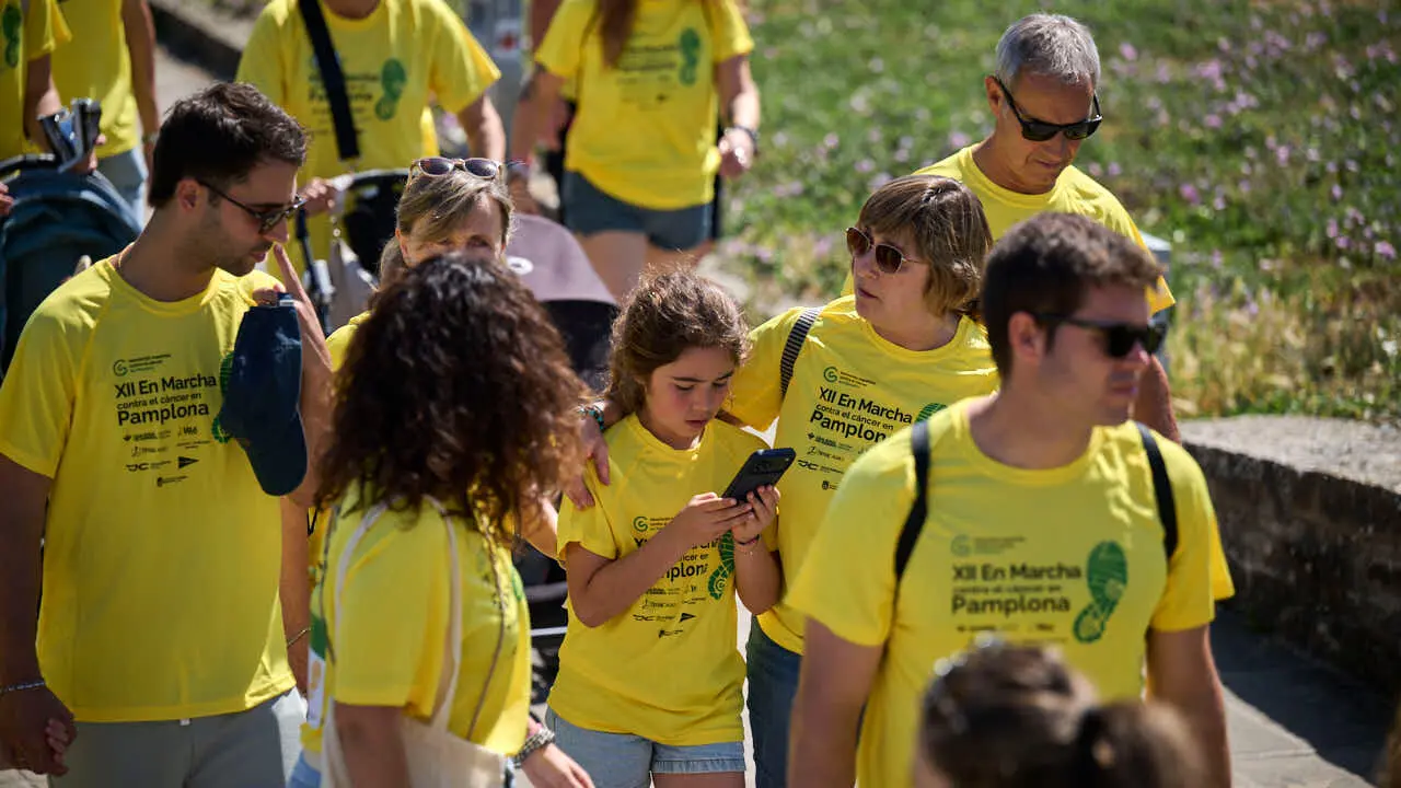 XII Marcha Contra el C&aacute;ncer en Pamplona. PABLO LASAOSA