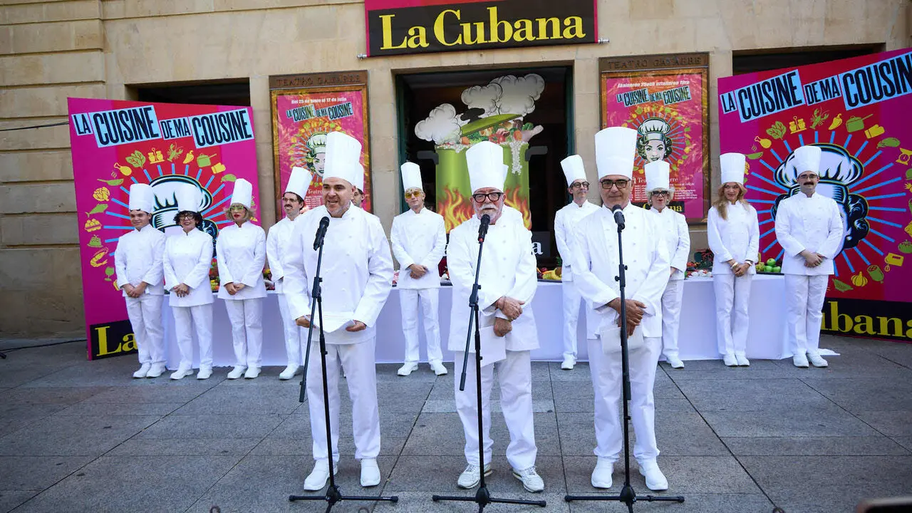 Presentaci&oacute;n del espect&aacute;culo de La Cubana en el Teatro Gayarre de Pamplona. I&Ntilde;IGO ALZUGARAY