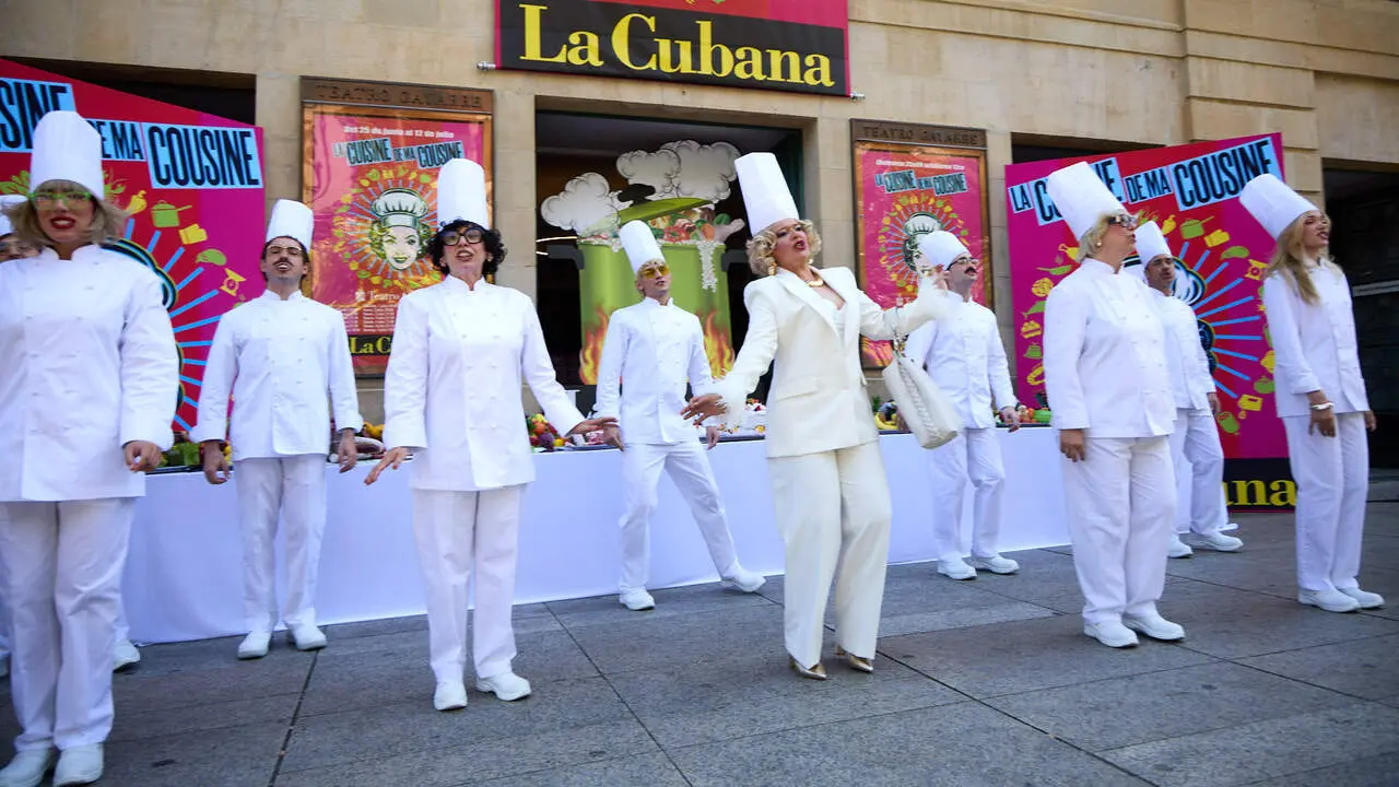 Presentaci&oacute;n del espect&aacute;culo de La Cubana en el Teatro Gayarre de Pamplona. I&Ntilde;IGO ALZUGARAY