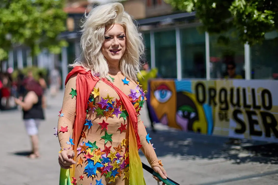 Manifestaci&oacute;n convocada por la plataforma 28J con motivo del D&iacute;a Internacional del Orgullo LGTBI+ en Pamplona. I&Ntilde;IGO ALZUGARAY