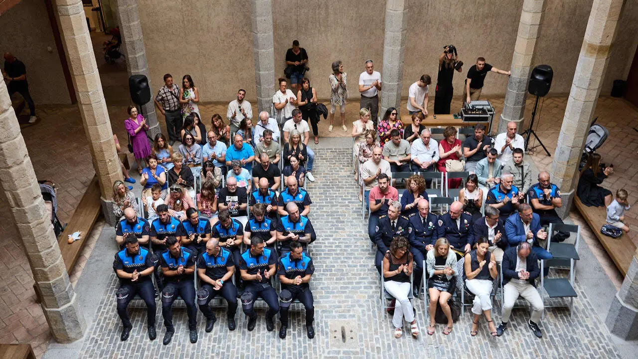 Acto de nombramiento de nuevos y nuevas agentes de la Polic&iacute;a Municipal de Pamplona. I&Ntilde;IGO ALZUGARAY